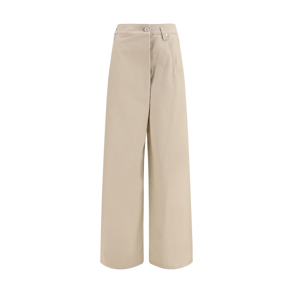 Brunello Cucinelli Beige Cotton Casual Pants