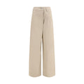 Brunello Cucinelli Beige Cotton Casual Pants