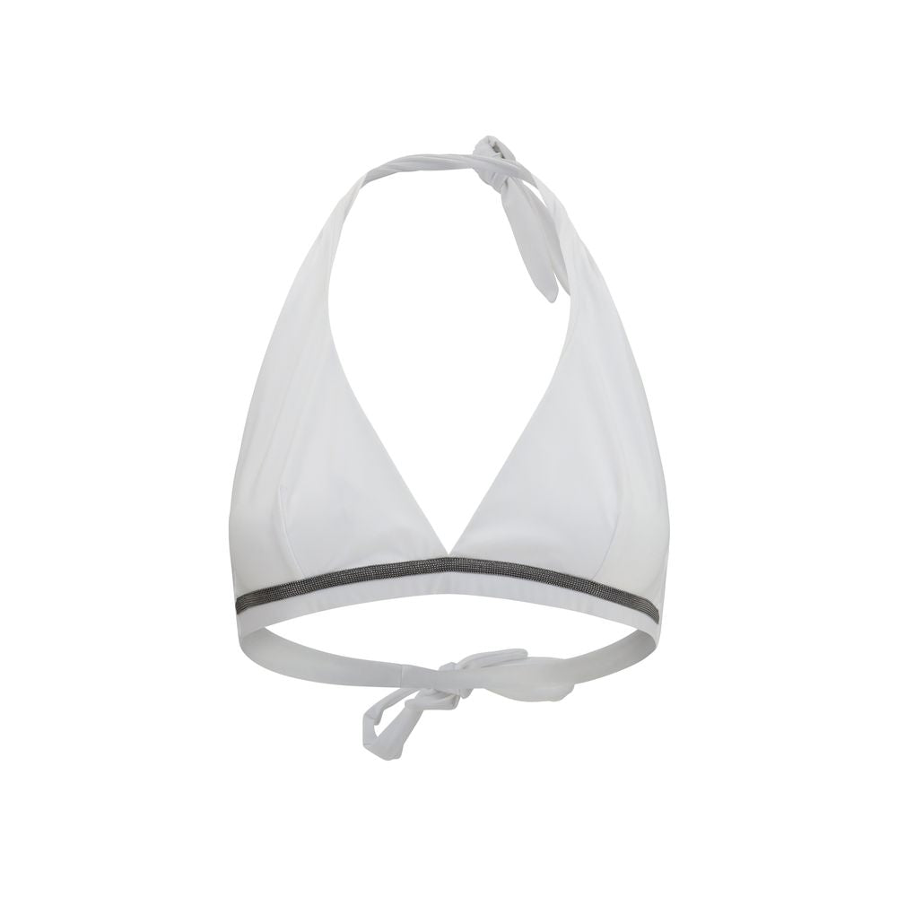 Brunello Cucinelli Weißer Bikini aus Polyamid