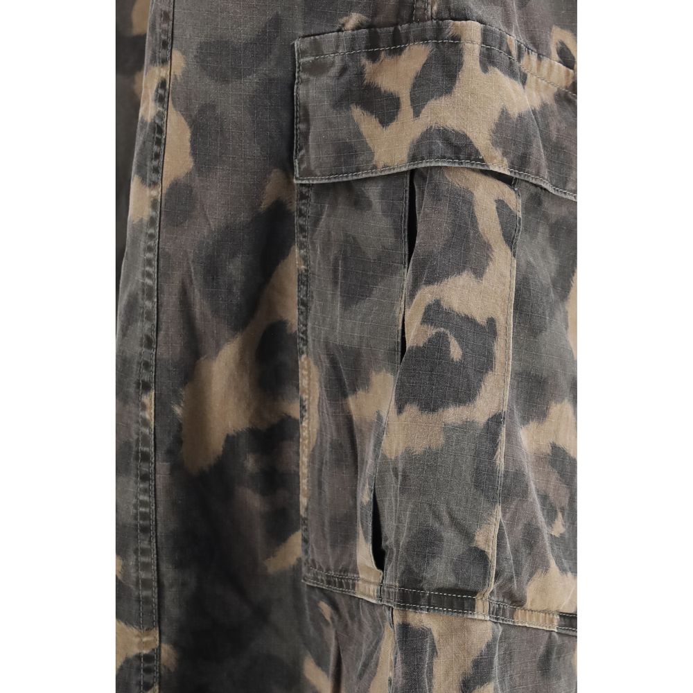 R13 Mehrfarbige Cargoshorts aus Baumwolle