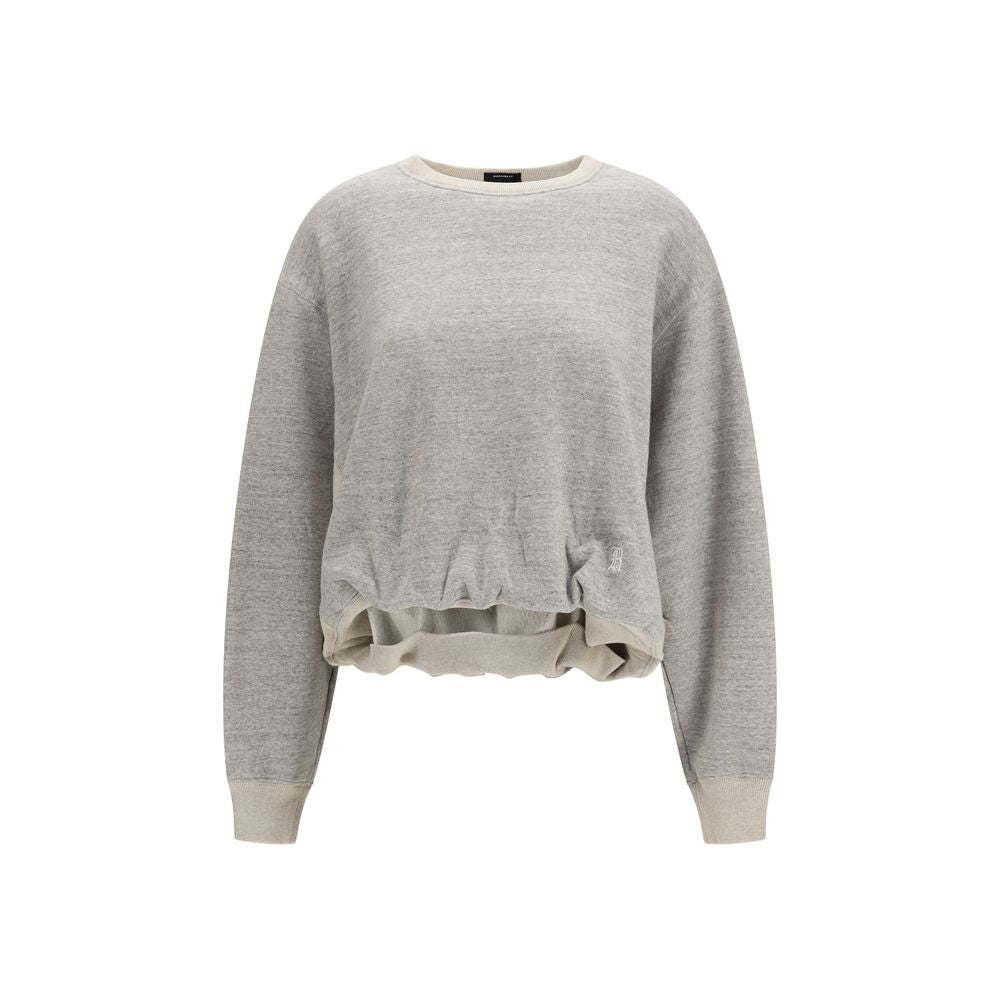 R13 Grauer Baumwollpullover