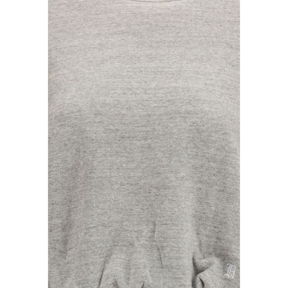 R13 Grauer Baumwollpullover