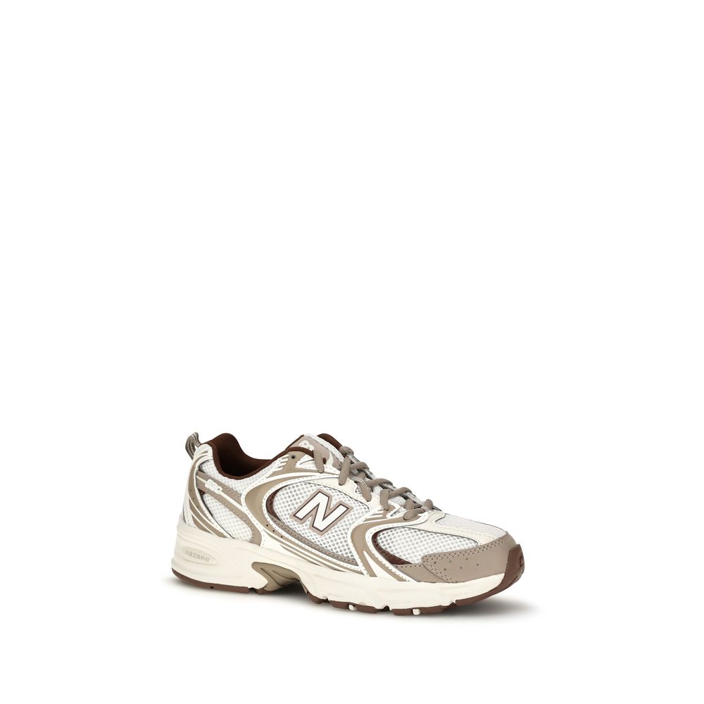 New Balance Silberne Stoff-Sneaker im Athletic-Stil