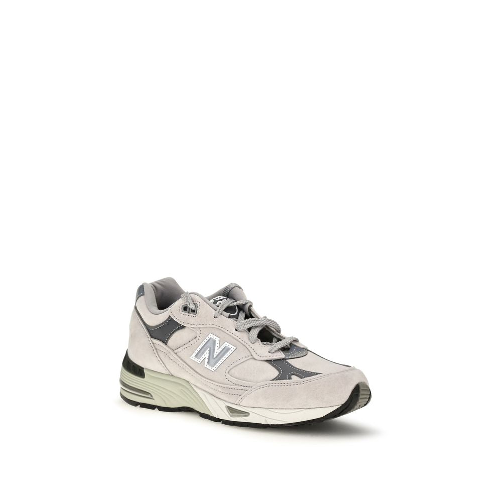 New Balance Graue Wildleder-Sneaker im Athletic-Look