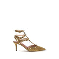 Valentino Garavani Pumps aus beigem Wildleder