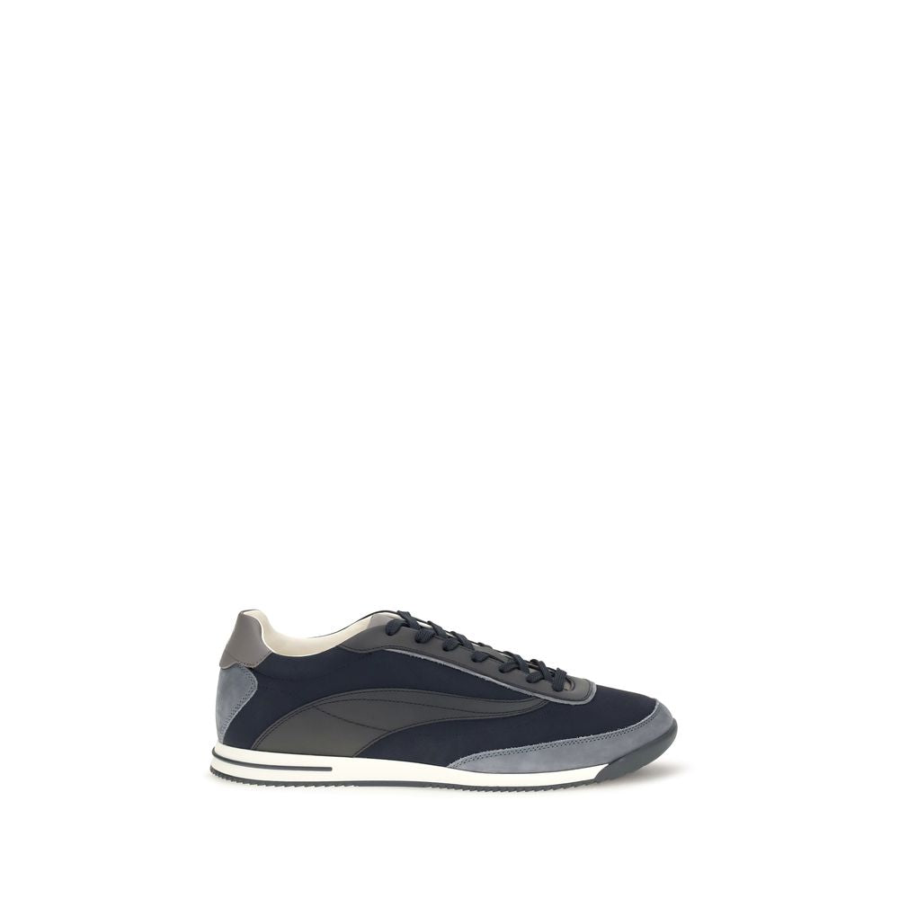 Brunello Cucinelli Blaue Sneaker aus Wildleder