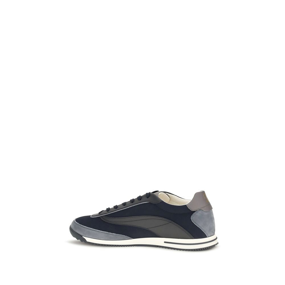 Brunello Cucinelli Blaue Sneaker aus Wildleder