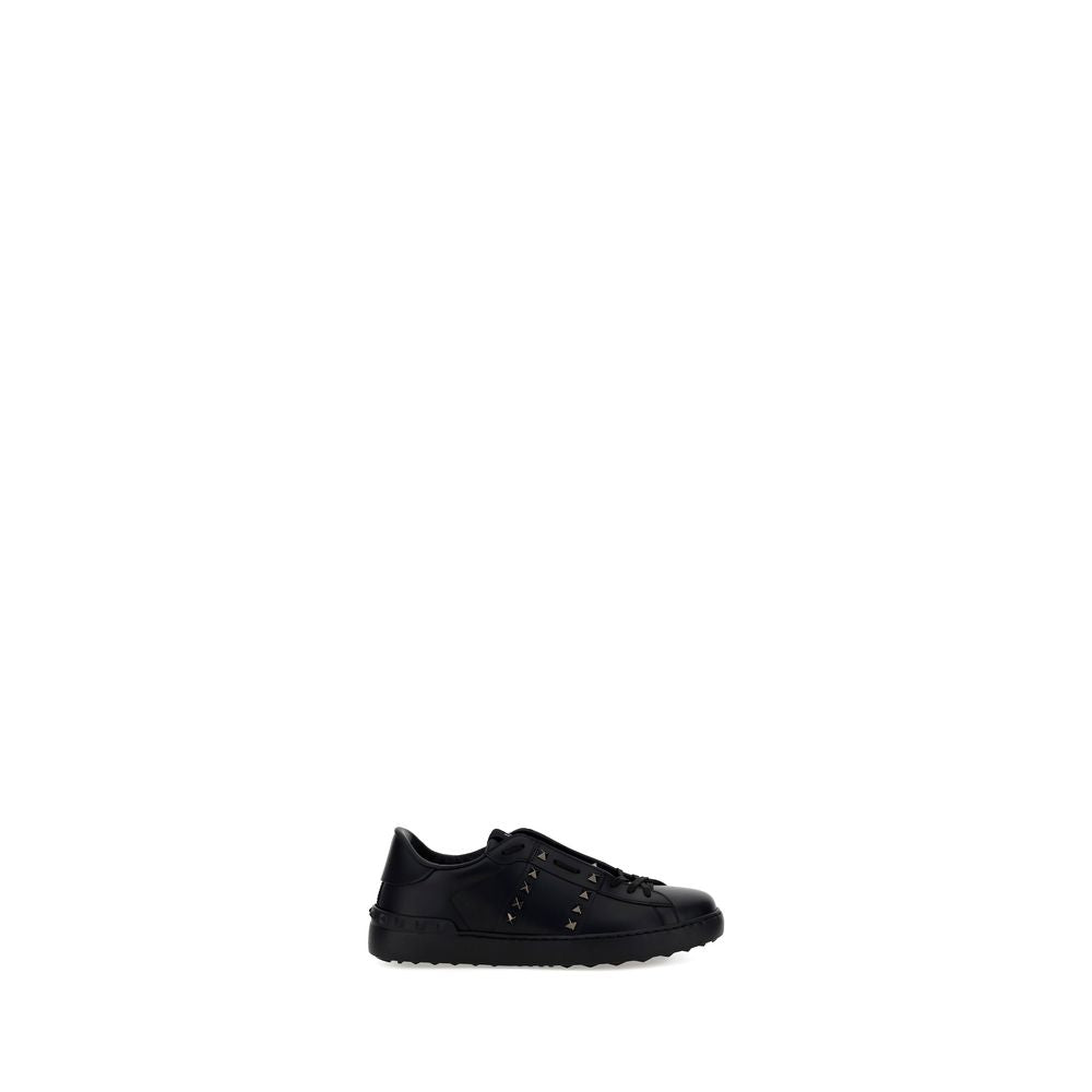 Valentino Garavani Schwarze Bos Taurus Kalbsleder Sneaker