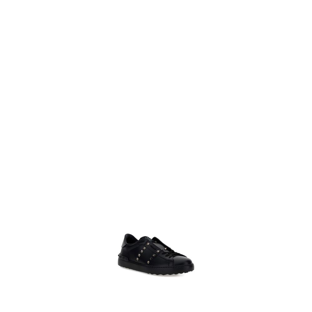 Valentino Garavani Schwarze Bos Taurus Kalbsleder Sneaker