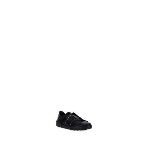 Valentino Garavani Schwarze Bos Taurus Kalbsleder Sneaker