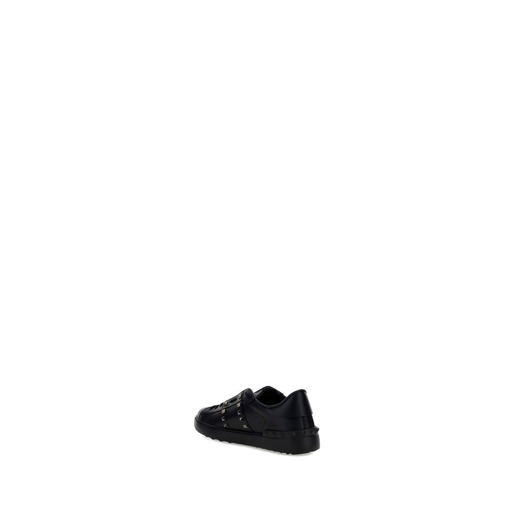 Valentino Garavani Schwarze Bos Taurus Kalbsleder Sneaker