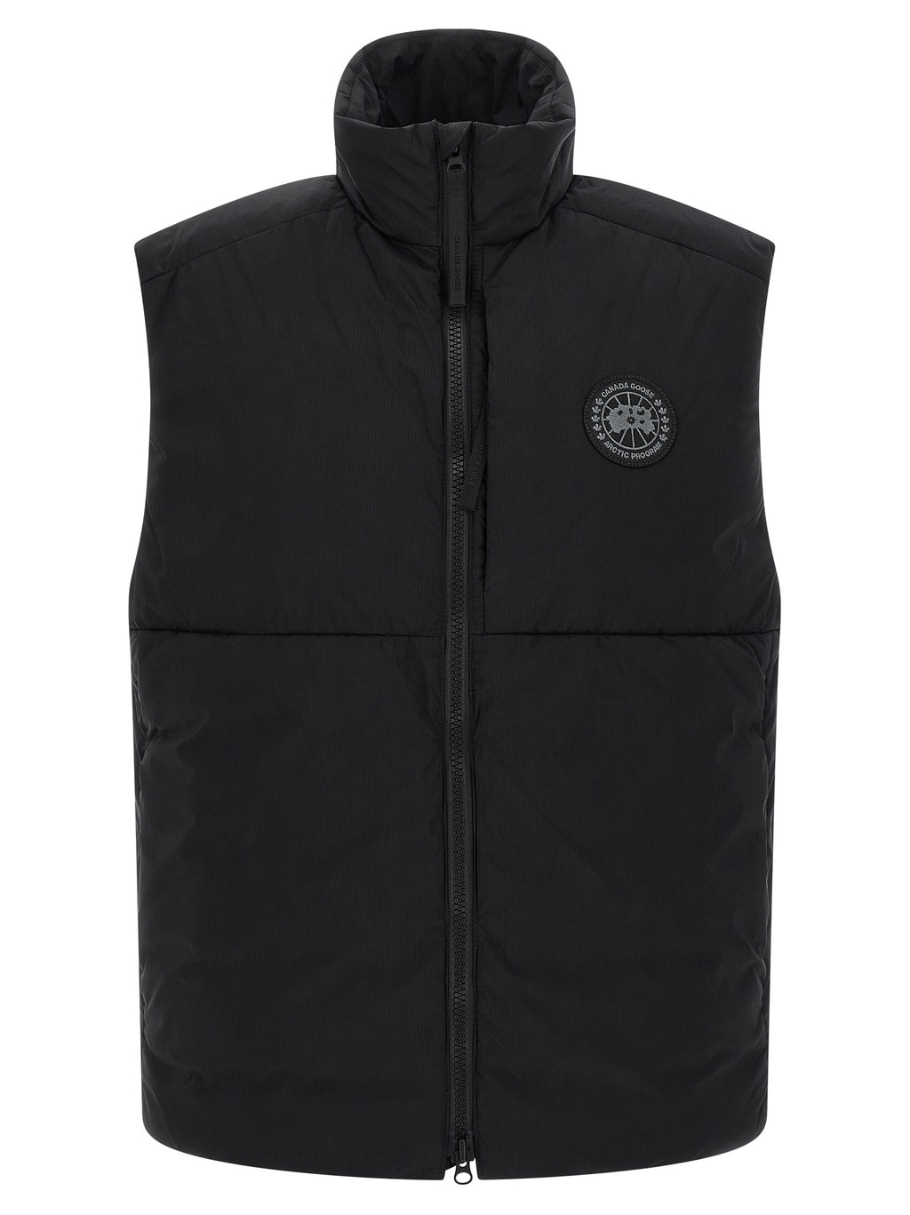 Canada Goose Schwarze ärmellose Jacke aus Polyamid