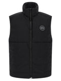 Canada Goose Schwarze ärmellose Jacke aus Polyamid