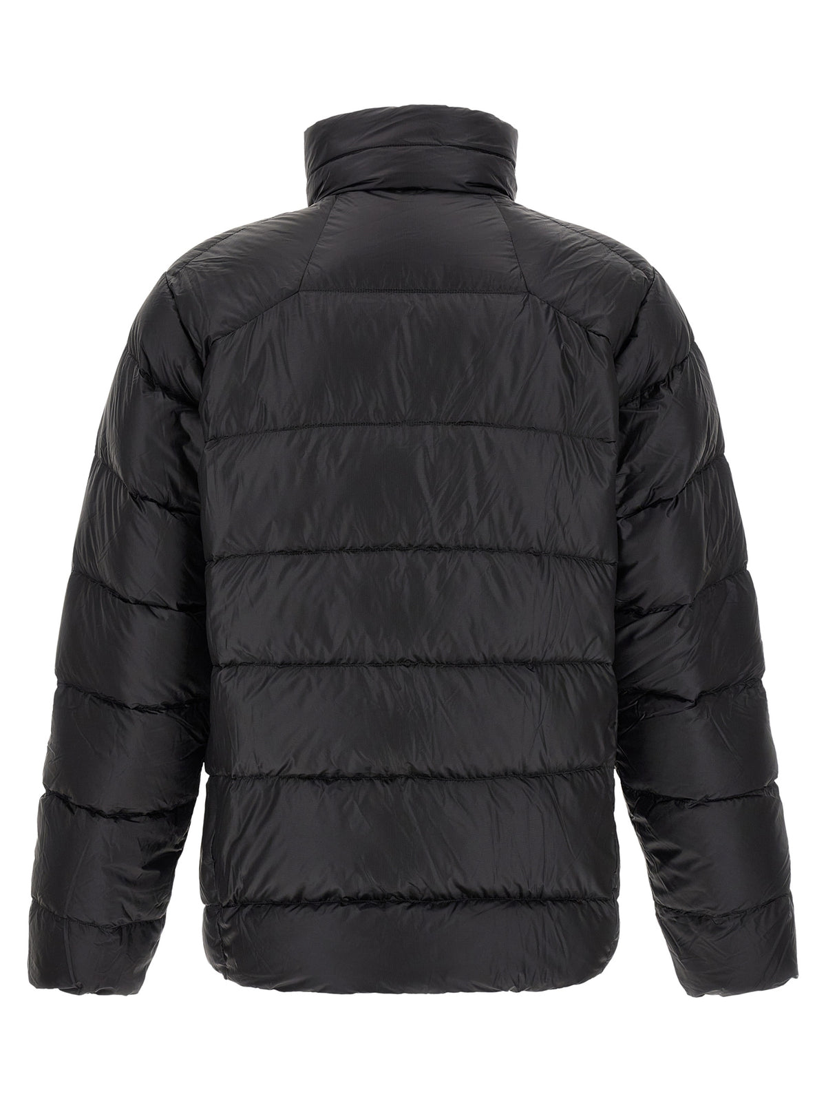PATAGONIA Schwarze Nylon-Jacke in voller Länge