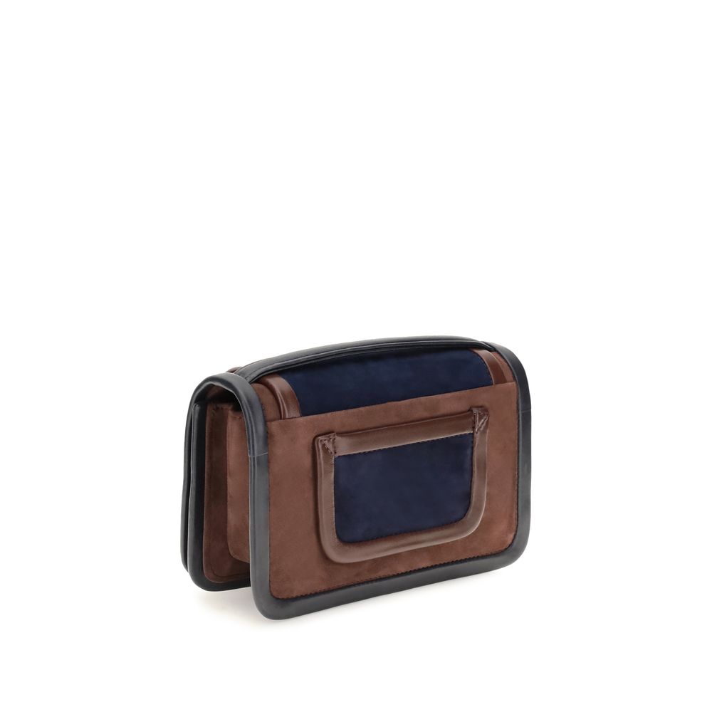 Pierre Hardy Braune Kalbsleder Bos Taurus Schultertasche