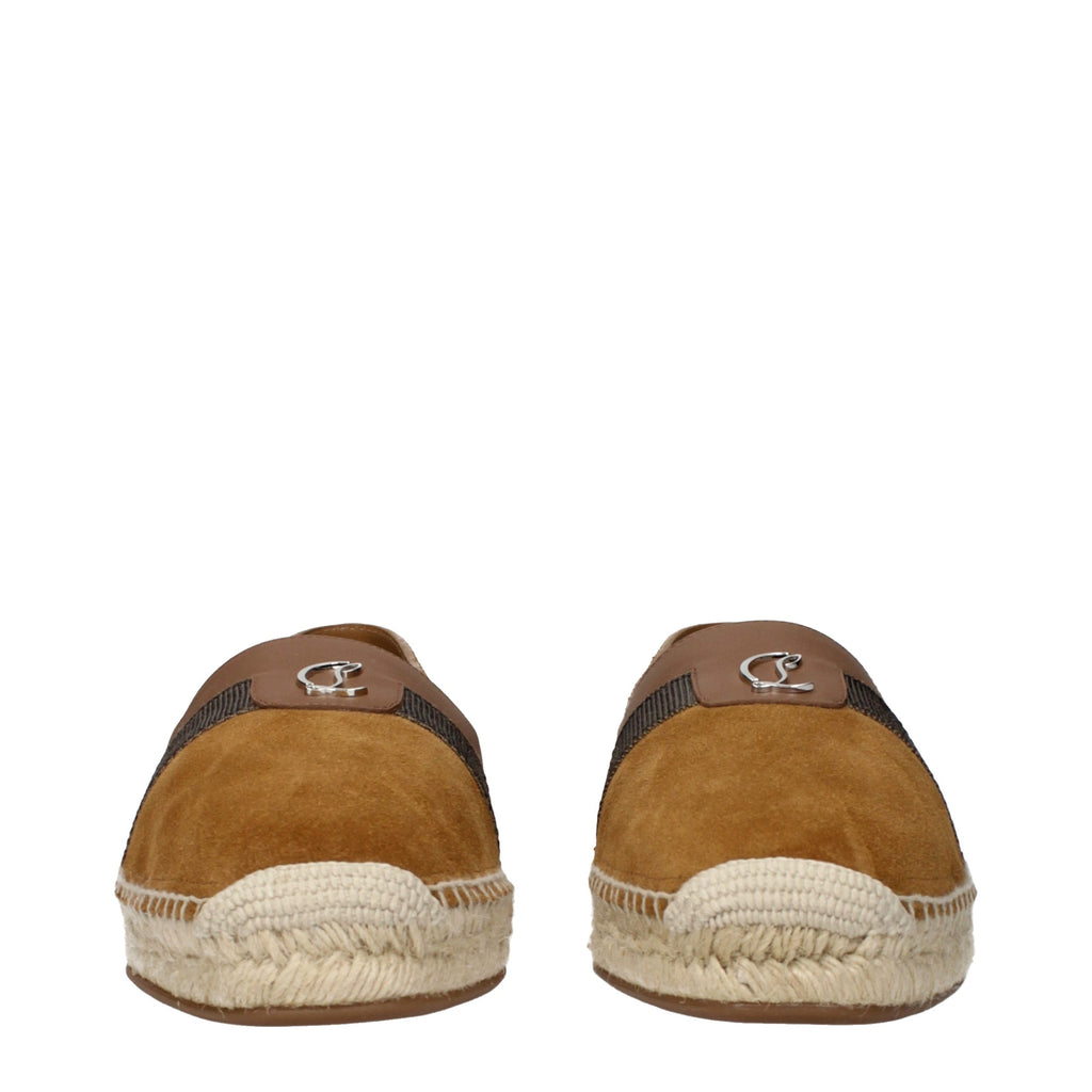 Christian Louboutin Espadrilles aus braunem Leder