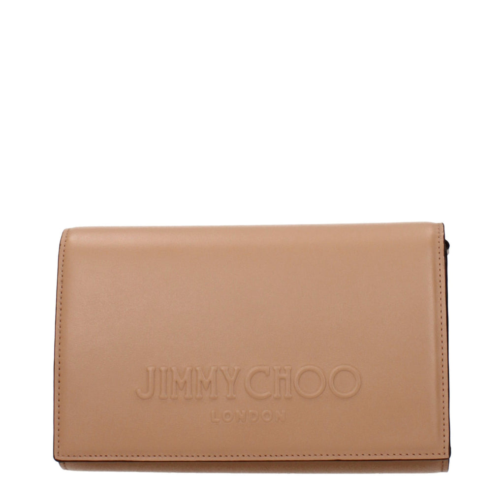 Jimmy Choo Braune Leder Clutch Bag