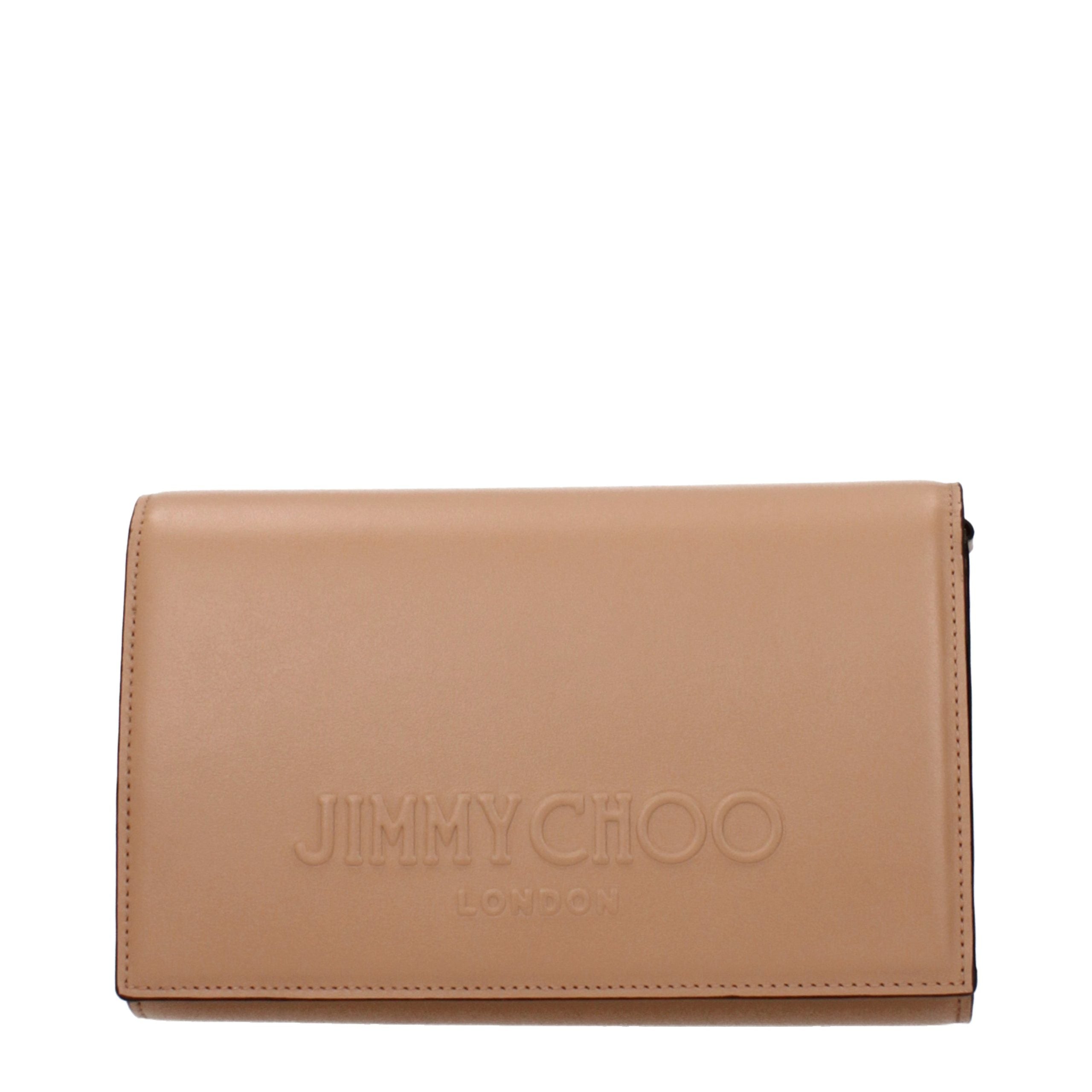 Jimmy Choo Braune Leder Clutch Bag