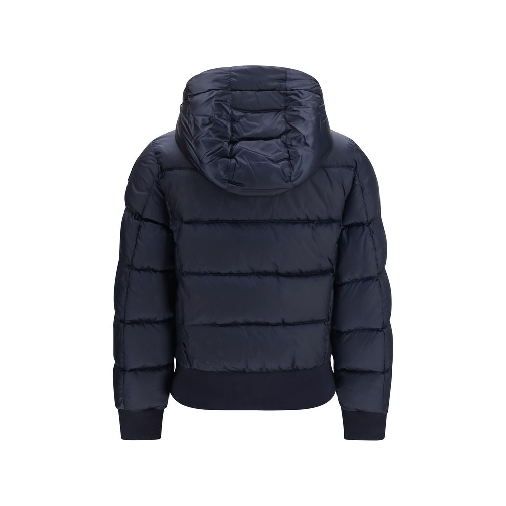 Parajumpers Blaue Daunenjacke in voller Länge