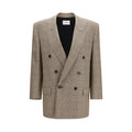 Saint Laurent Beige Woll-Blazer Oves Aries