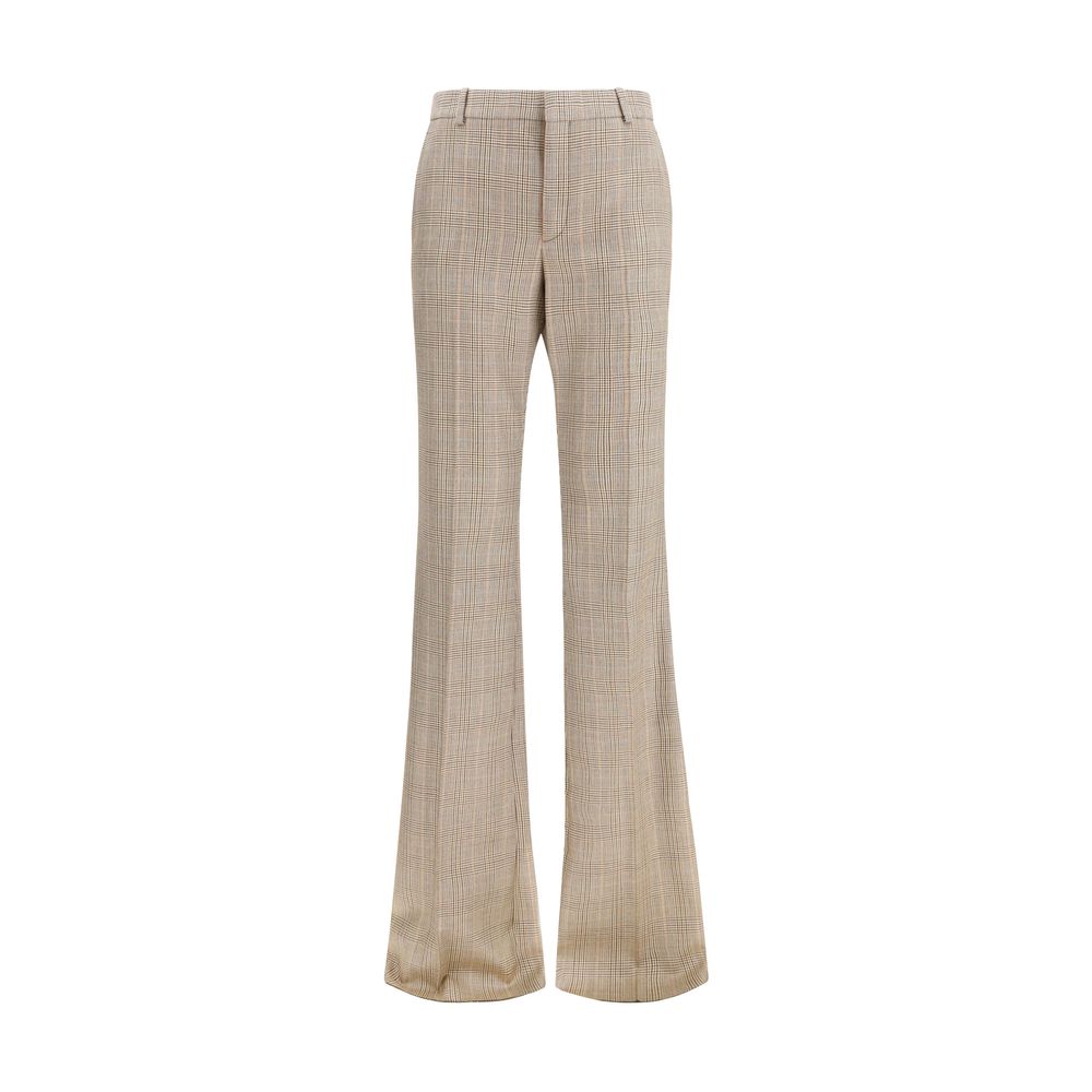 Saint Laurent Beige Wollhose Aries Flared Pants