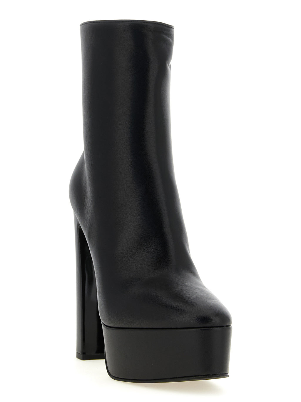 LE SILLA Schwarze Stiefeletten aus Lammleder