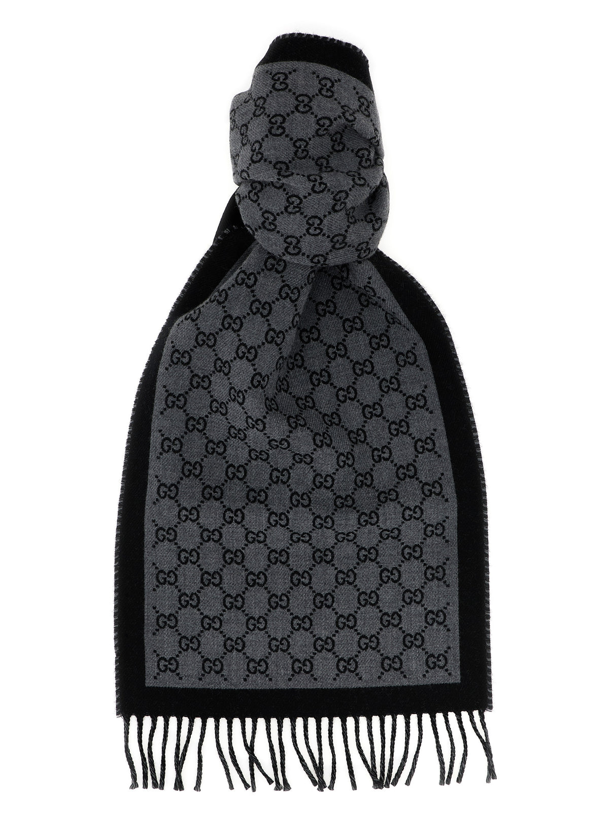 Gucci Grauer Wollschal