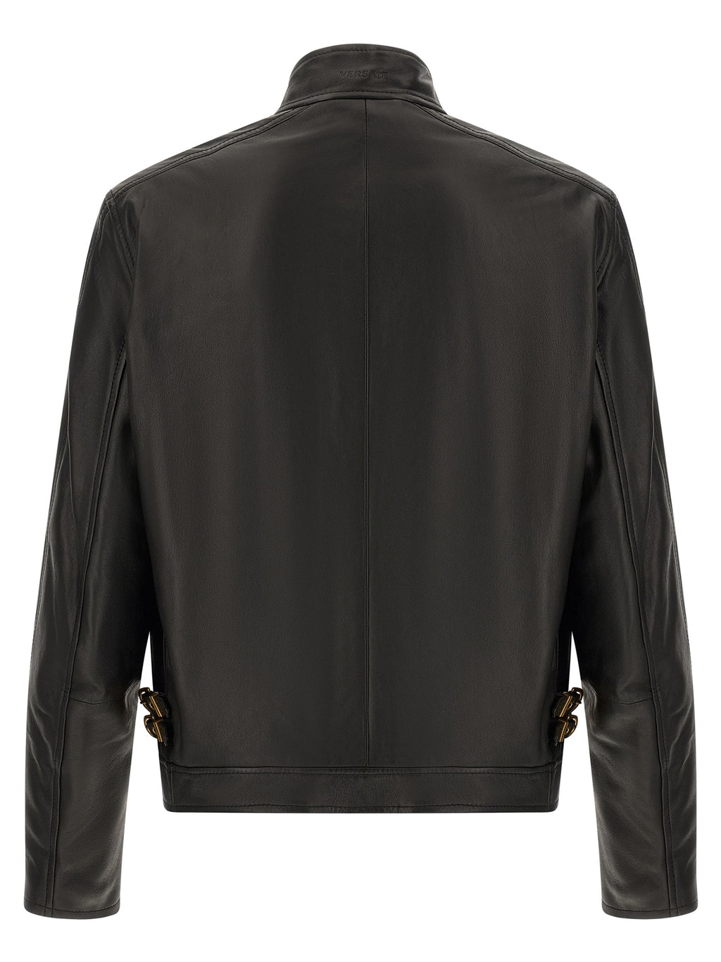 Versace Schwarze Lammlederjacke