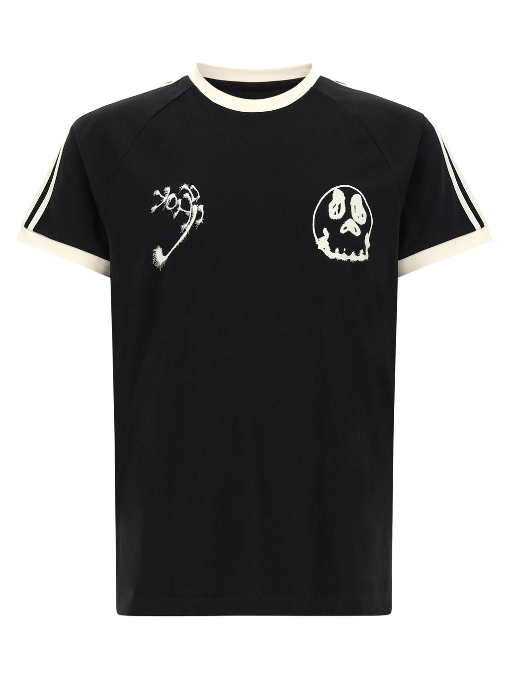 Y-3 Schwarzes Baumwoll-T-Shirt