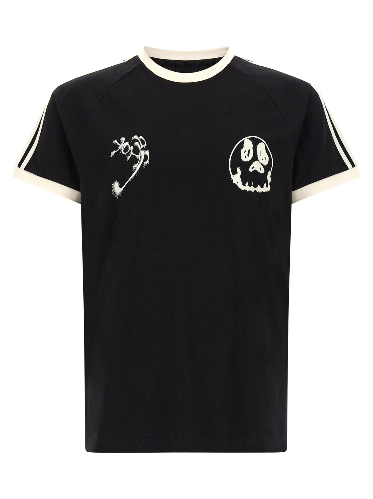 Y-3 Schwarzes Baumwoll-T-Shirt