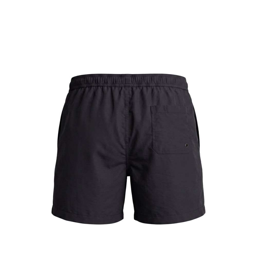 Trussardi Beachwear Badehose aus schwarzem Polyester