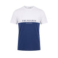 Trussardi Beachwear Blu Baumwoll-T-Shirt für Herren