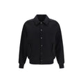 Ferragamo Schwarze Oves Aries Bikerjacke aus Wolle