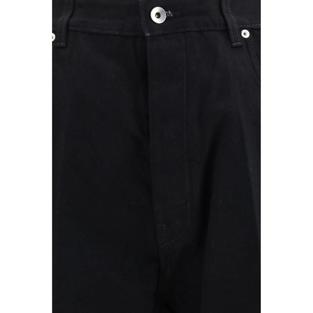Rick Owens Schwarze Baumwoll-Schlagjeans