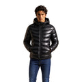 Colmar Originals Schwarze Polyamid-Jacke in voller Länge