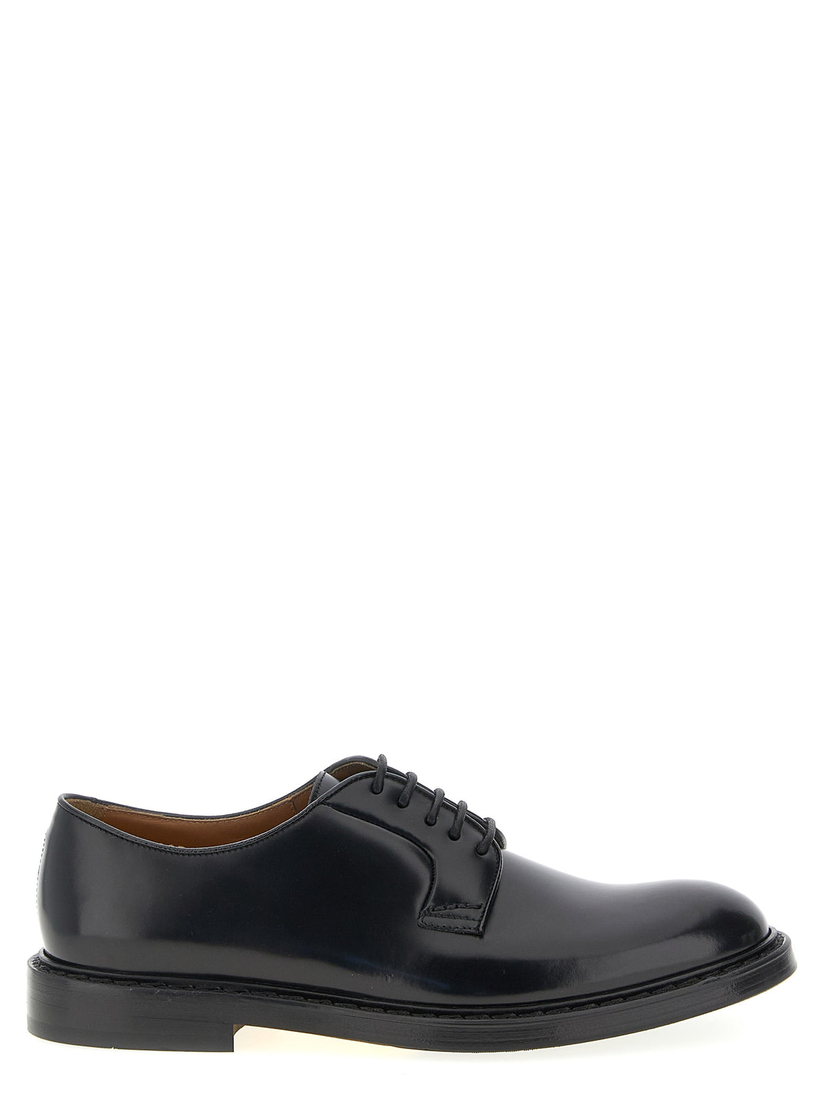 Doucal's Schwarze Oxford- und Derby-Schuhe aus Kalbsleder