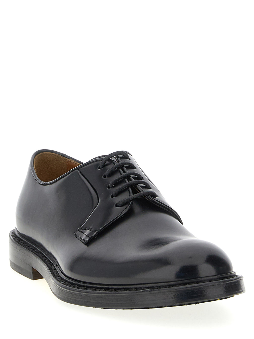 Doucal's Schwarze Oxford- und Derby-Schuhe aus Kalbsleder