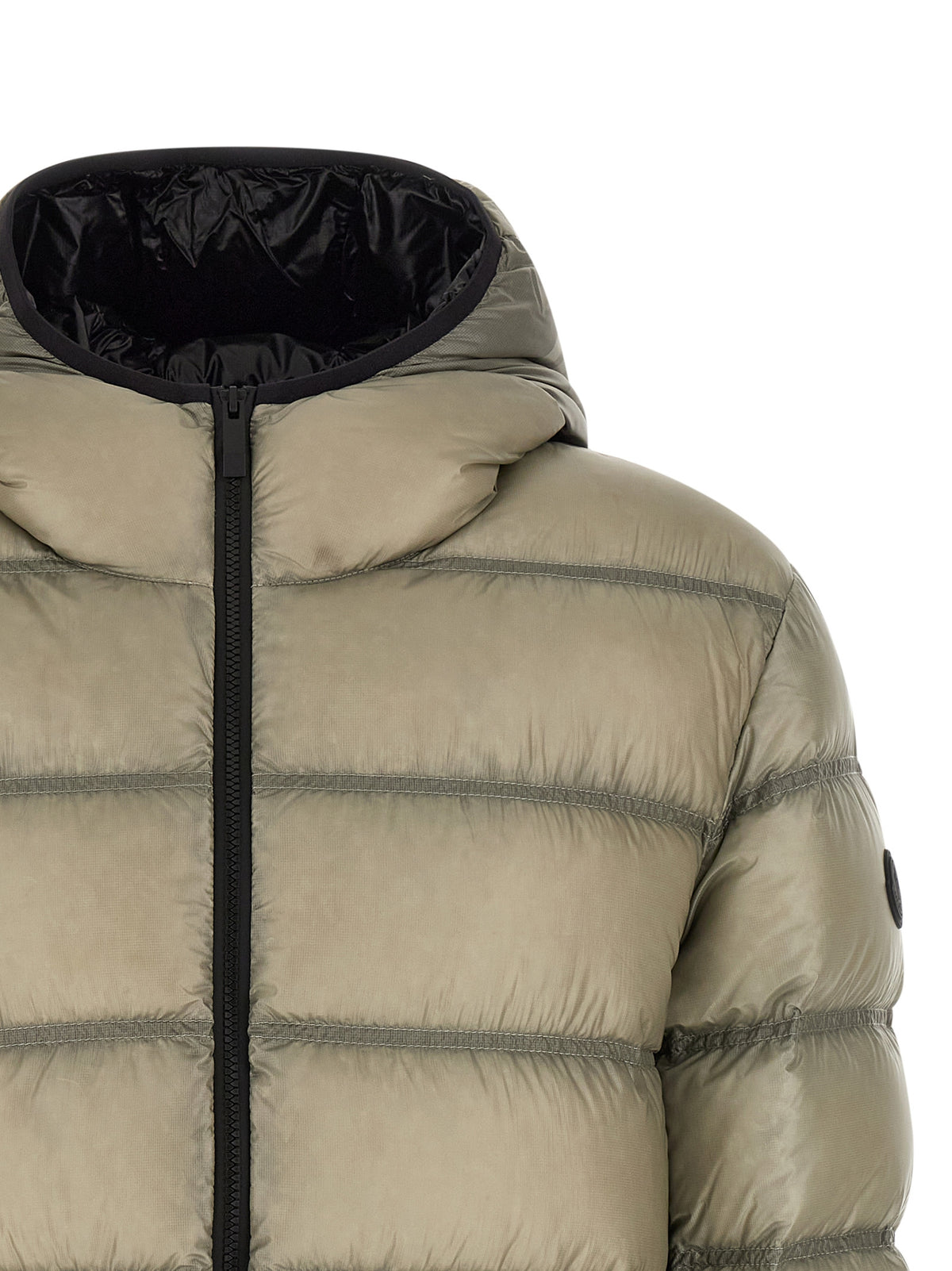 Moncler Beige Polyamid Steppjacke