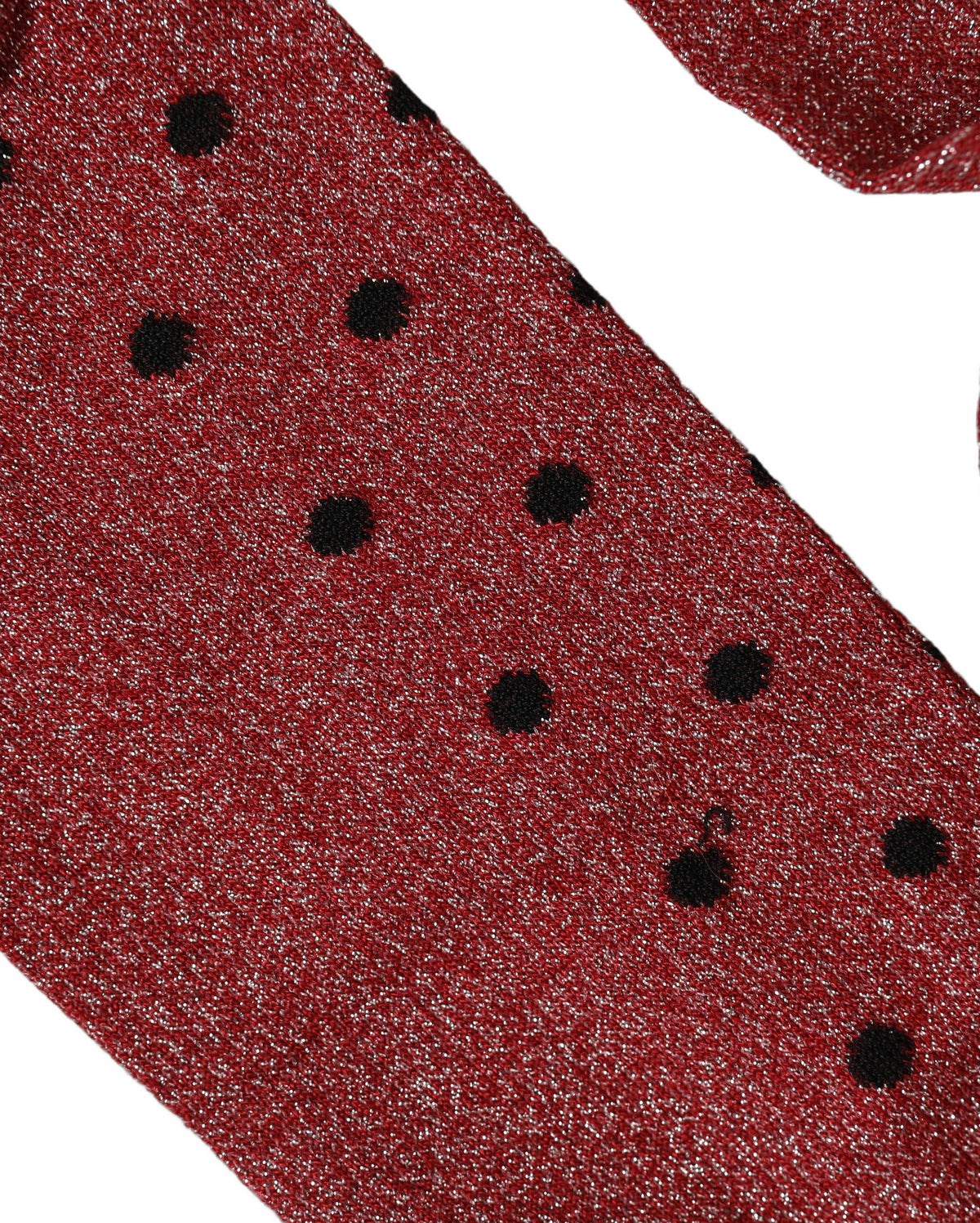 Dolce & Gabbana Kastanienbraune Socken mit Polka Dots für Über-die-Wade