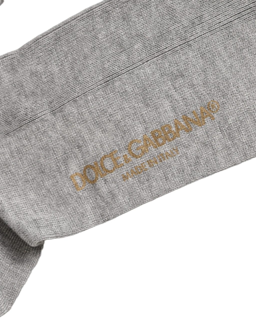 Dolce & Gabbana Herren Kniestrümpfe aus grauem Viskosemischgewebe