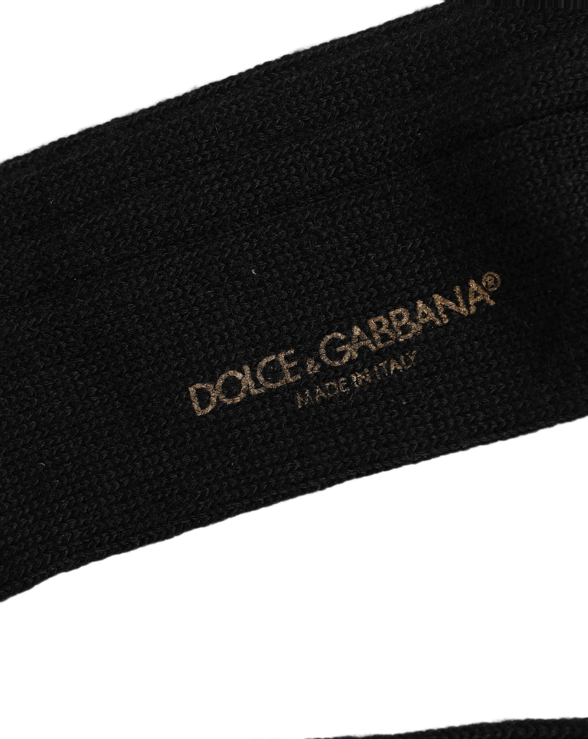 Dolce & Gabbana Schwarze Socken mit DG-Logo-Print über der Wade