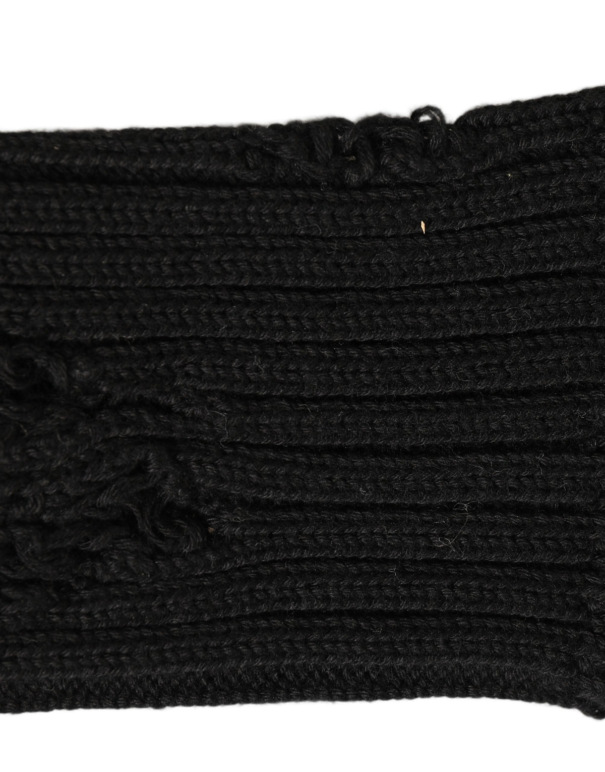 Dolce & Gabbana Schwarze Baumwollsocken mit Destroyed-Effekt, mittellang