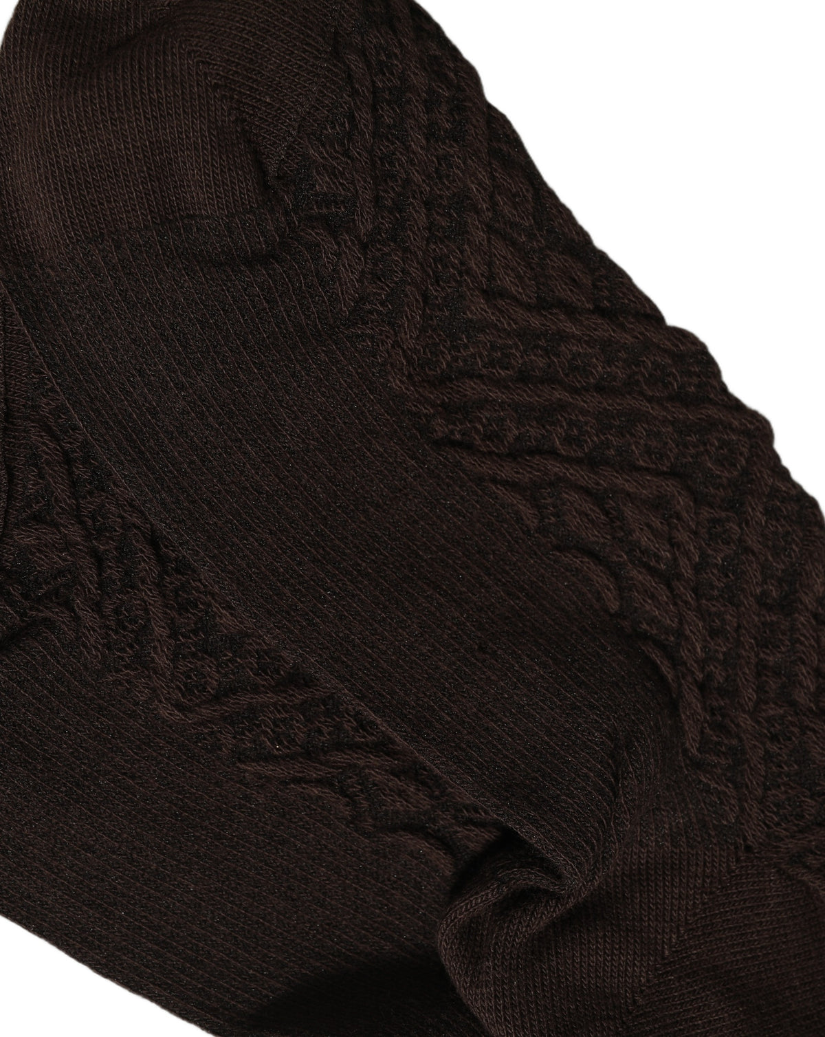 Dolce & Gabbana Dunkelbraune Kniestrümpfe aus Baumwollstrick, Einheitsgröße
