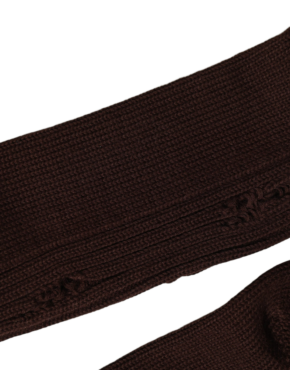 Dolce & Gabbana Dunkelbraune Baumwollsocken mit Used-Look, mittellang