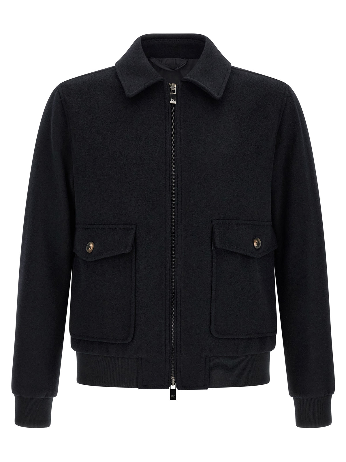 Pal Zileri Schwarzer Woll-Bomber