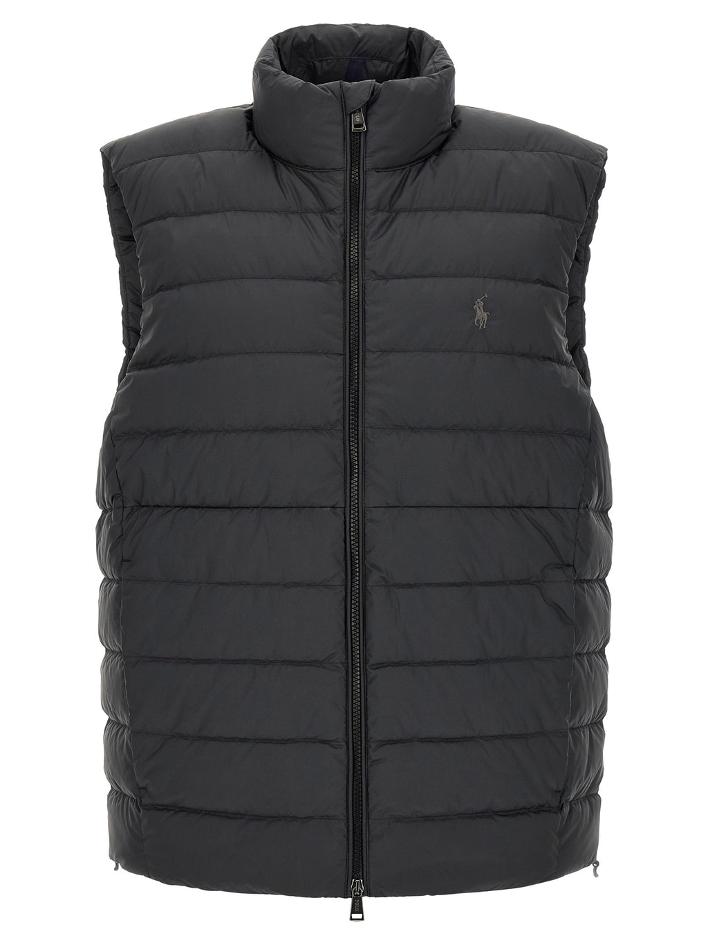 Polo Ralph Lauren Schwarze ärmellose Jacke aus Polyester
