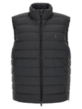 Polo Ralph Lauren Schwarze ärmellose Jacke aus Polyester