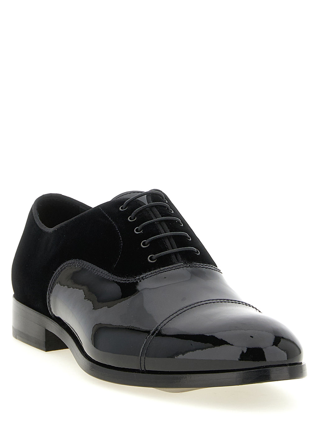 Doucal's Schwarze Oxford- und Derby-Schuhe aus Lammleder