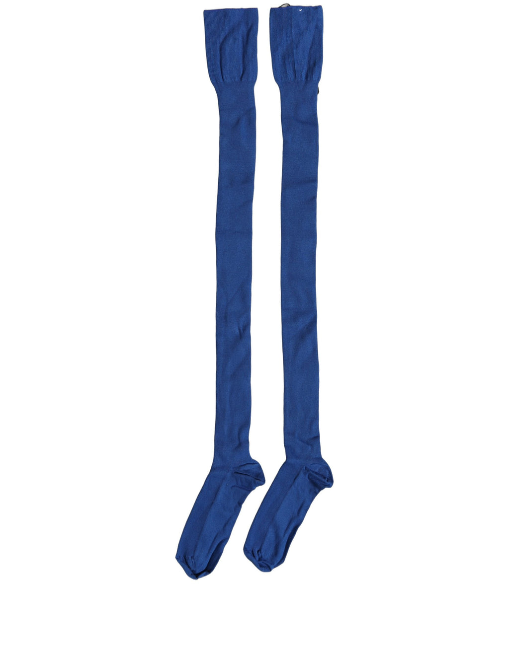 Dolce & Gabbana Blaue Kniestrumpf-Accessoires aus Viskose-Strick