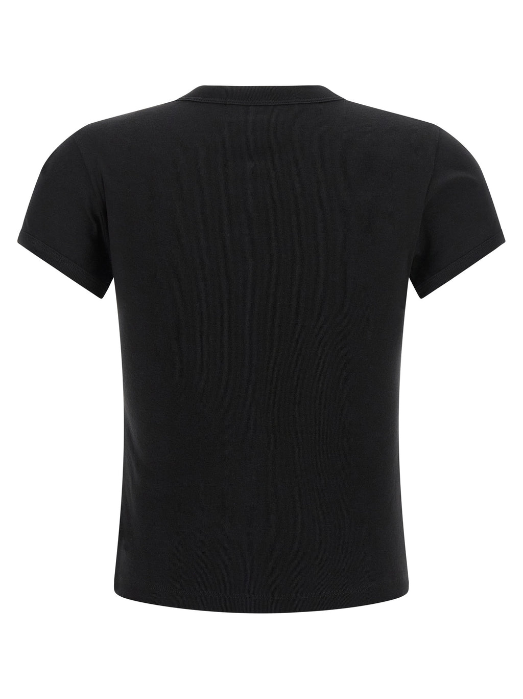 Saint Laurent Schwarzes Baumwoll-T-Shirt